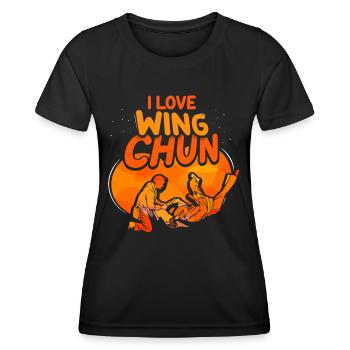 I love Wing Chun Martial Arts Trainer Martial Arts - Women's Functional T-Shirt - black - Front - AI Model Female 172 light (172cm)