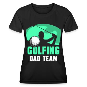 Golfing Papa Team Golfer Father Father Day Daddy - Women's Functional T-Shirt - black - Front - AI Model Female 172 light (172cm)