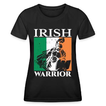 Guerrier irlandais Irlande Gaélique irlandais - T-shirt sport Femme - noir - Devant - AI Model Female 172 light (172cm)