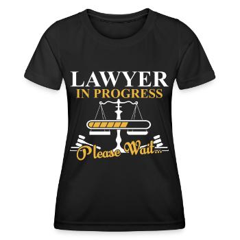 Lawyer in Progress Law Lawyer Lawyer - Women's Functional T-Shirt - black - Front - AI Model Female 172 light (172cm)