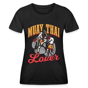 Muay Thai Lover Arts Martiaux Arts Martiaux Combattant de Combat - T-shirt sport Femme - noir - Devant - AI Model Female 172 light (172cm)