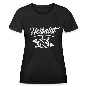 Herb Collector Herb Garden Herbes Herb Herb - T-shirt sport Femme - noir - Devant - AI Model Female 172 light (172cm)