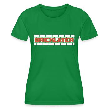 Maçon Maçonnerie Artisans Brique - T-shirt sport Femme - vert - Devant - AI Model Female 172 dark (172cm)