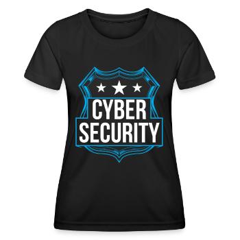 Cybersecurity Hacker IT Security Hack Hacking - Women's Functional T-Shirt - black - Front - AI Model Female 172 light (172cm)