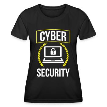 Cybersecurity Hacking Hack Hacker IT Security - Women's Functional T-Shirt - black - Front - AI Model Female 172 light (172cm)