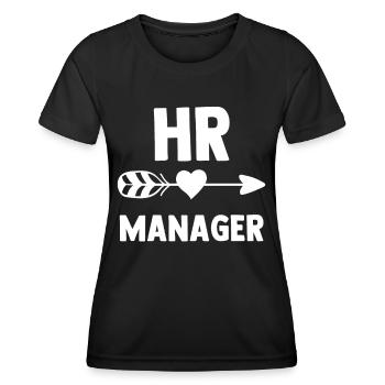 Hr Manager Personaler Personal Human Resources - Frauen Funktions-T-Shirt - Schwarz - Vorne - AI Model Female 172 light (172cm)