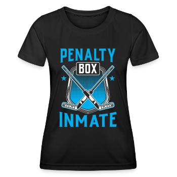 Eishockey Strafbank Eishockeyspieler Penalty Box - Frauen Funktions-T-Shirt - Schwarz - Vorne - AI Model Female 172 light (172cm)