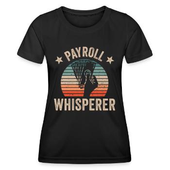 Salary Whisperer HR Hr Human Resources - Women's Functional T-Shirt - black - Front - AI Model Female 172 light (172cm)