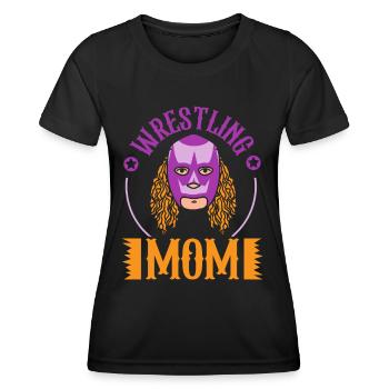 Lutte Mama Lutte Lutte Lutte Lutte Wrestling Wrestling - T-shirt sport Femme - noir - Devant - AI Model Female 172 light (172cm)