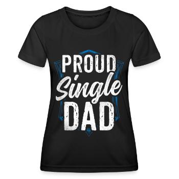 Proud Single Parent Single Parent Single Parent - Women's Functional T-Shirt - black - Front - AI Model Female 172 light (172cm)