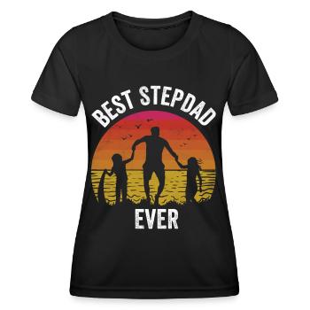 Meilleur beau-père jamais beau-père beau-père beau-père beau-père beau-père - T-shirt sport Femme - noir - Devant - AI Model Female 172 light (172cm)
