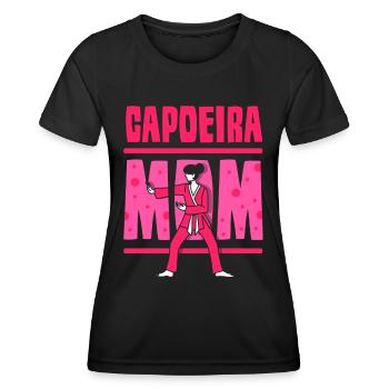 Capoeira Mutter Kampfsport Brasilianisch Hobby - Frauen Funktions-T-Shirt - Schwarz - Vorne - AI Model Female 172 light (172cm)