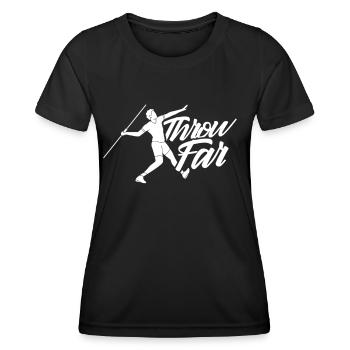 Lancer large Lancer du javelot Lancer du javelot Lancer du javelot - T-shirt sport Femme - noir - Devant - AI Model Female 172 light (172cm)
