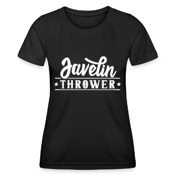 Speerwerfer Speerwurf Speer Speerwerfen - Frauen Funktions-T-Shirt - Schwarz - Vorne - AI Model Female 172 light (172cm)