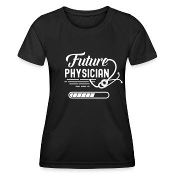 Futur Médecin Profession Médecin Médecine Médicale - T-shirt sport Femme - noir - Devant - AI Model Female 172 light (172cm)