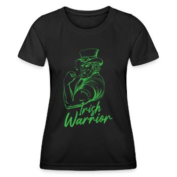 Guerrier irlandais Gaélique Irlandais Irlandais Irlande - T-shirt sport Femme - noir - Devant - AI Model Female 172 light (172cm)