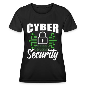 Cybersecurity Hacker Hacking IT Security Hack - Women's Functional T-Shirt - black - Front - AI Model Female 172 light (172cm)