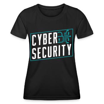 Cybersecurity Hack Hacking Hacker IT Security - Women's Functional T-Shirt - black - Front - AI Model Female 172 light (172cm)