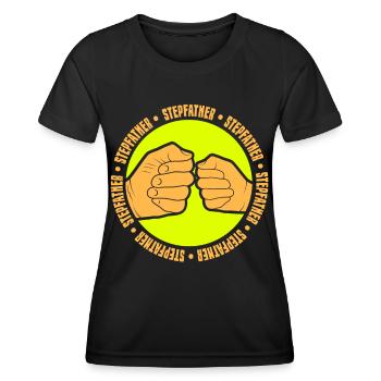 Beau-père Beau-père Beau-père Fête des pères - T-shirt sport Femme - noir - Devant - AI Model Female 172 light (172cm)