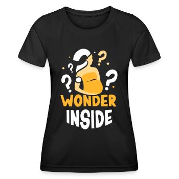 Miracle Inside Sweet Pregnant Baby Inside - Women's Functional T-Shirt - black - Front - AI Model Female 172 light (172cm)