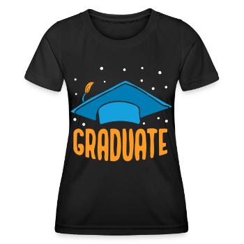Graduate Graduation Party Graduate Graduate - Women's Functional T-Shirt - black - Front - AI Model Female 172 light (172cm)