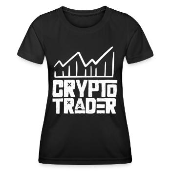 Crypto Traders Trade Crypto Trading Traders - Women's Functional T-Shirt - black - Front - AI Model Female 172 light (172cm)