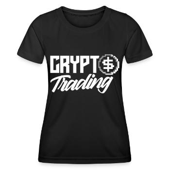 Krypto Handel Trader Crypto Traden Trading - Frauen Funktions-T-Shirt - Schwarz - Vorne - AI Model Female 172 light (172cm)