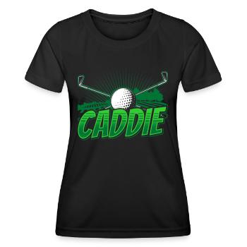 Caddie Profession Golfeur Golfeur Golf - T-shirt sport Femme - noir - Devant - AI Model Female 172 light (172cm)