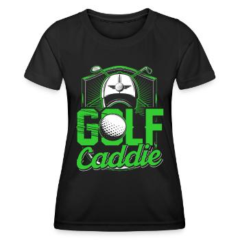 Golf Caddie Profession Golfing Golfer - Women's Functional T-Shirt - black - Front - AI Model Female 172 light (172cm)