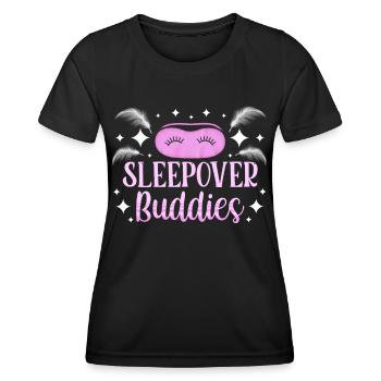 Nuit entre amis Nuitée - T-shirt sport Femme - noir - Devant - AI Model Female 172 light (172cm)