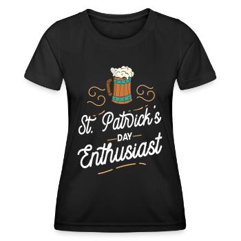 Amoureux de la Saint-Patrick Irlandais Irlande Irlandais - T-shirt sport Femme - noir - Devant - AI Model Female 172 light (172cm)