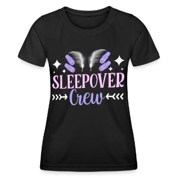 Nuit en équipe Nuitée Fête de nuit - T-shirt sport Femme - noir - Devant - AI Model Female 172 light (172cm)