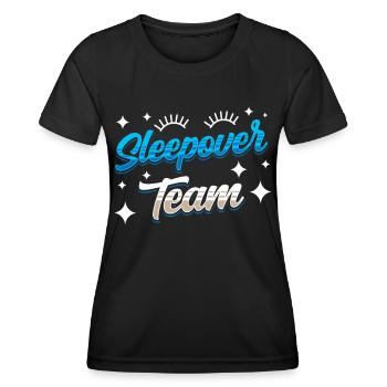 Nuit en équipe Party Nuitée - T-shirt sport Femme - noir - Devant - AI Model Female 172 light (172cm)