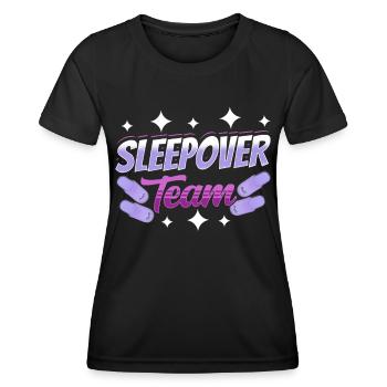 Nuit en équipe Party Nuitée - T-shirt sport Femme - noir - Devant - AI Model Female 172 light (172cm)