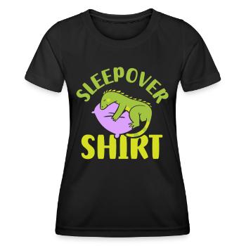 Chemise de nuit NuitÉe Fête - T-shirt sport Femme - noir - Devant - AI Model Female 172 light (172cm)