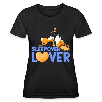 Amoureux de la nuit Nuitée - T-shirt sport Femme - noir - Devant - AI Model Female 172 light (172cm)