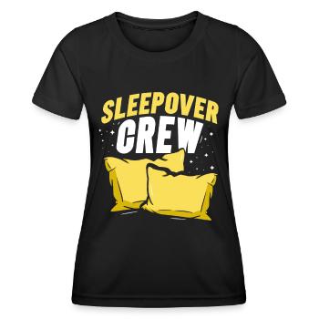 Nuit en équipe Nuitée - T-shirt sport Femme - noir - Devant - AI Model Female 172 light (172cm)