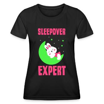 Expert pour les nuitées Nuitée Party sweet - T-shirt sport Femme - noir - Devant - AI Model Female 172 light (172cm)
