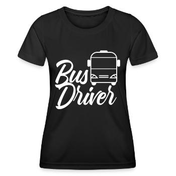 Busfahrer Reisebus Busfahren - Frauen Funktions-T-Shirt - Schwarz - Vorne - AI Model Female 172 light (172cm)