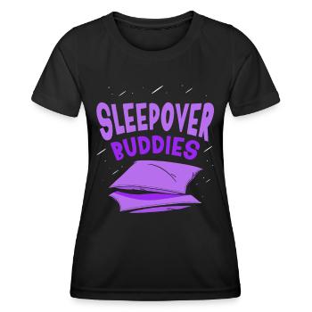 Invités d’une nuit Douce Nuitée Nuitée - T-shirt sport Femme - noir - Devant - AI Model Female 172 light (172cm)