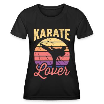 Amateurs de Karaté Arts Martiaux Combattant Arts Martiaux Arts Martiaux - T-shirt sport Femme - noir - Devant - AI Model Female 172 light (172cm)