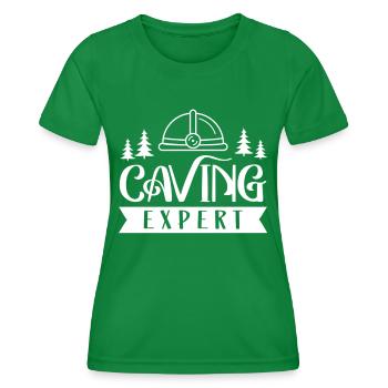 Spéléologue Grotte Grotte Grotte Cave - T-shirt sport Femme - vert - Devant - AI Model Female 172 dark (172cm)