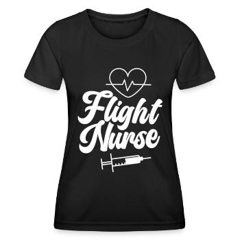 Flight Doctor Flight Nurse Flight Physician Profession - Women's Functional T-Shirt - black - Front - AI Model Female 172 light (172cm)