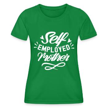 Mère indépendante Pigiste indépendante - T-shirt sport Femme - vert - Devant - AI Model Female 172 dark (172cm)