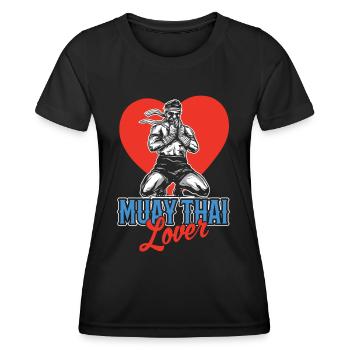 Muay Thai Lovers Fighting Fighter Martial Arts - Women's Functional T-Shirt - black - Front - AI Model Female 172 light (172cm)