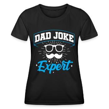 Papa Blague Papa Blagues Père - T-shirt sport Femme - noir - Devant - AI Model Female 172 light (172cm)
