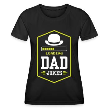 Papa Blague Papa Blagues Père - T-shirt sport Femme - noir - Devant - AI Model Female 172 light (172cm)