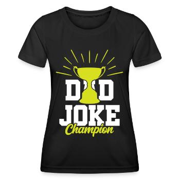 Papa Blague Papa Blague Père Blagues - T-shirt sport Femme - noir - Devant - AI Model Female 172 light (172cm)