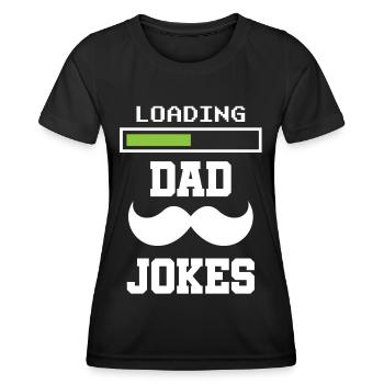 Papa Blague Papa Blague Père Blagues - T-shirt sport Femme - noir - Devant - AI Model Female 172 light (172cm)