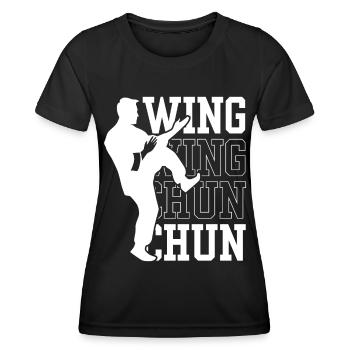 Wing Chun Trainer Martial Arts Martial Arts Training - Women's Functional T-Shirt - black - Front - AI Model Female 172 light (172cm)